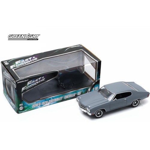 Fast & Furious (2009) 1970 Chevrolet Chevelle SS 1:18 Primer Grey Greenlight - Official