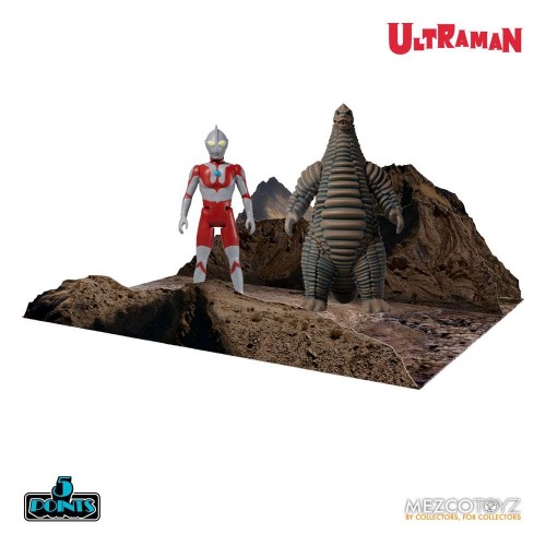 Ultraman & Red King 5 Points Action Figures Boxed Set Mezco - Official